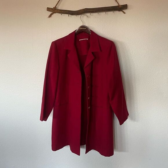Red blazer jacket - Picture 2 of 4